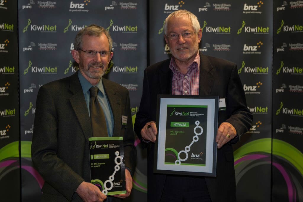 KiwiNet Research Commercialisation Awards 2015 winners announced