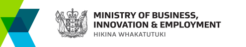 Ministry of Business, Innovation and Employment (MBIE) Logo